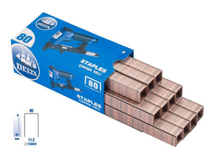 Delta Zımba Teli 80 x 10 (1 Paket 4000 Adet)